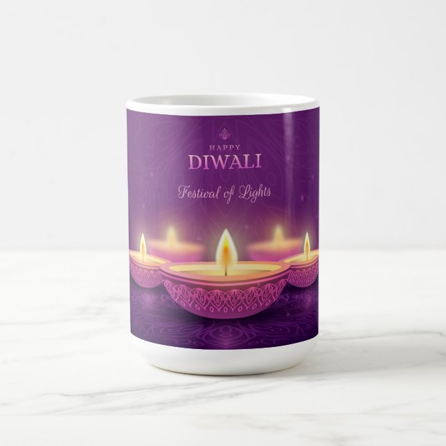 Taza De Café Feliz Diwali (Centro)