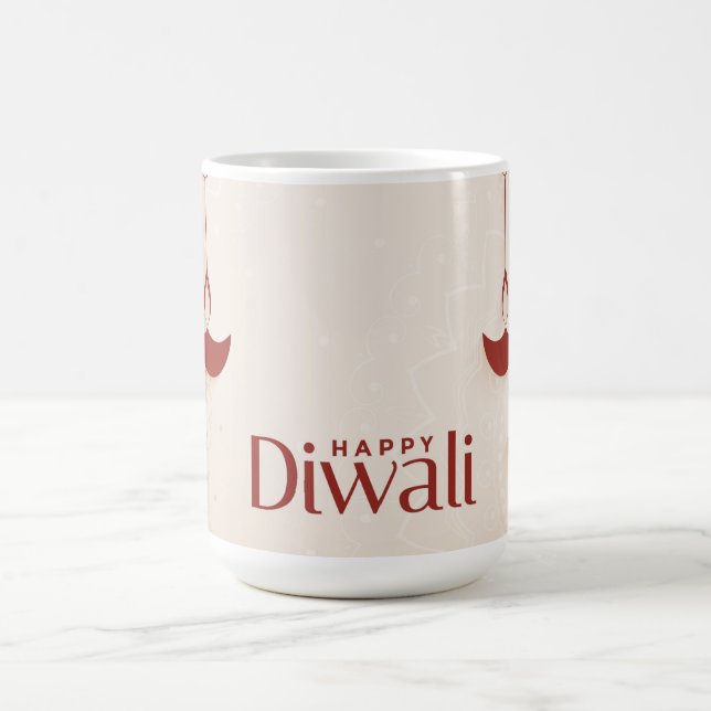 Taza de café Feliz Diwali (Centro)