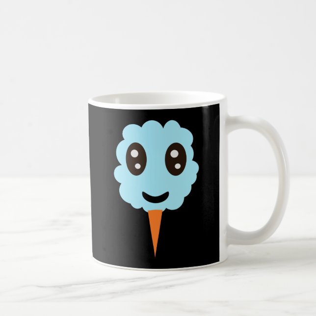 Taza De Café Feliz dulce de algodón azul (Derecha)
