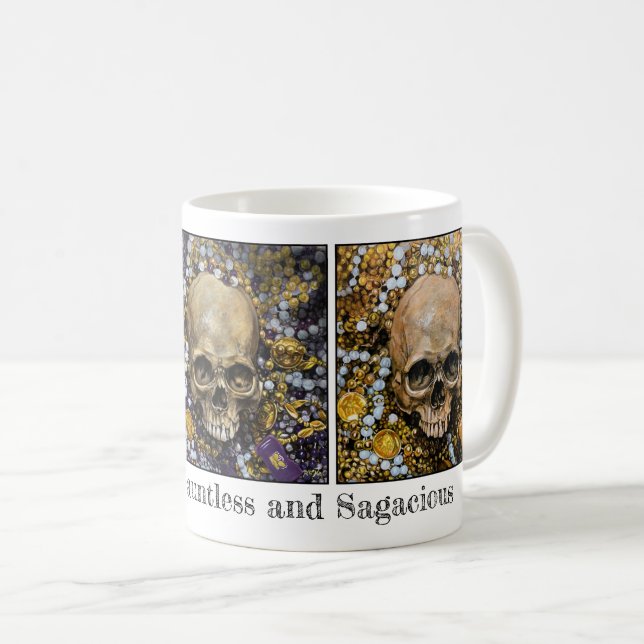 Taza De Café Feliz e intrépido y sagaz (Anverso derecho)