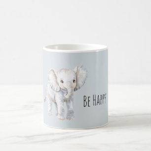 Taza De Café Feliz Elefante Dulce