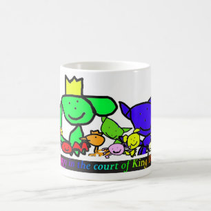 Taza De Café Feliz en la corte de rey Dog