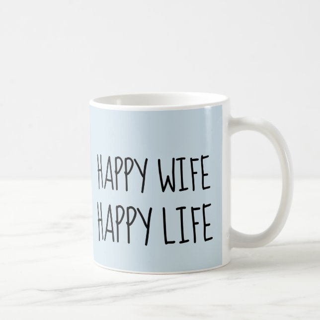 Taza De Café FELIZ ESPOSA FELIZ Coffee Mugs (Derecha)