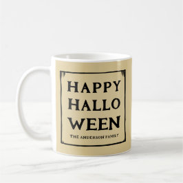 Taza De Café feliz estilo vintage de halloween