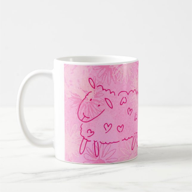Taza De Café Feliz Ewe (Izquierda)