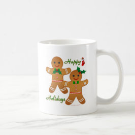Taza De Café Feliz feriado Gingerbread Man Boy Chica