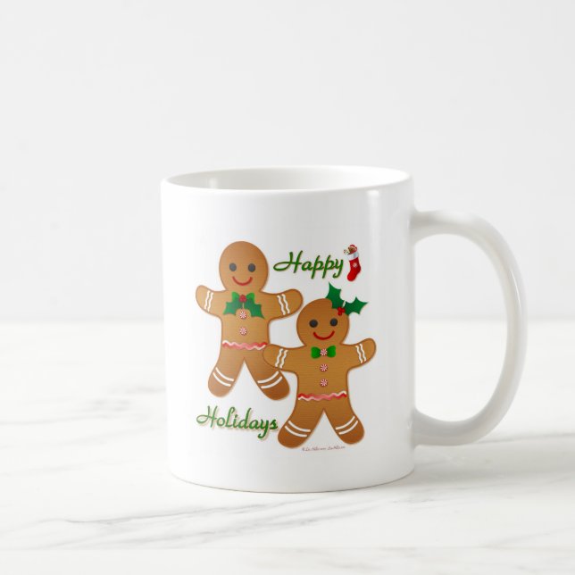 Taza De Café Feliz feriado, hombre joven Chica (Derecha)