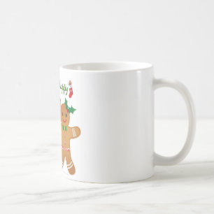 Taza De Café Feliz feriado, hombre joven Chica
