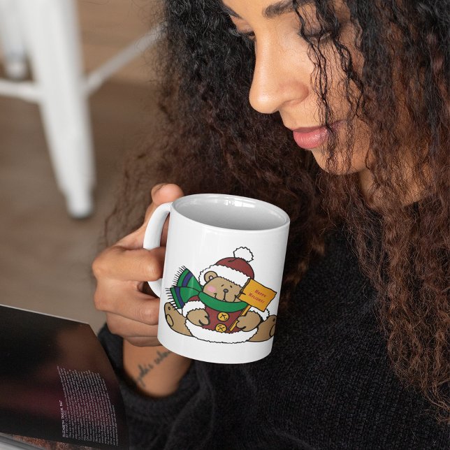 Taza De Café Feliz feriado Navidad Oso (Subido por el creador)