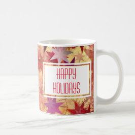 Taza De Café FELIZ FESTIVIDAD FESTIVAL Resumen de las estrellas