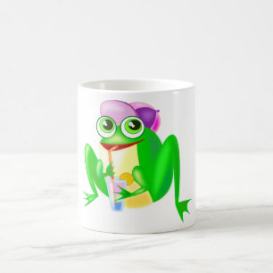Taza De Café Feliz Fiesta Frog Mug - Diversión - Pintura