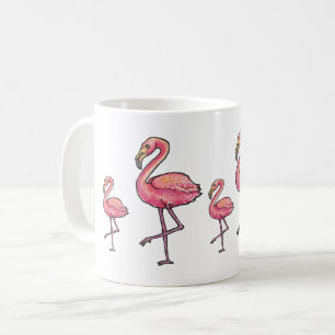 Taza De Café Feliz Flamingo
