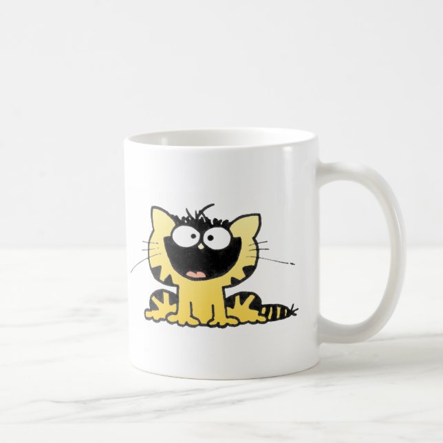 Taza De Café Feliz-Gatito (Derecha)
