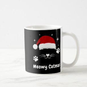 Taza De Café Feliz Gatmas Adorable Gatito Gatos Gorro de Santa