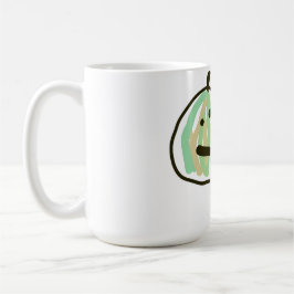 Taza De Café Feliz gato negro de Jack o Lantern verde