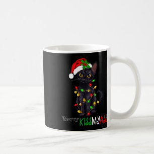 Taza De Café Feliz Gato Negro Feliz Kissmy Navidad Pajamas Navi