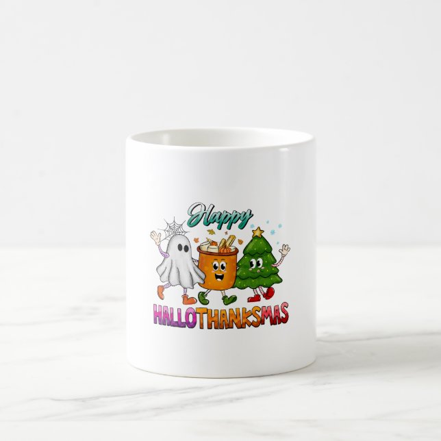 Taza De Café Feliz Hallothanksmas (Centro)