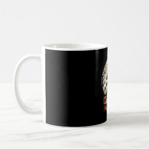 Taza De Café Feliz Halloween Bruja Diseño de Cementerio de Luna