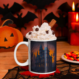 Taza De Café Feliz Halloween Hauned Mansion House