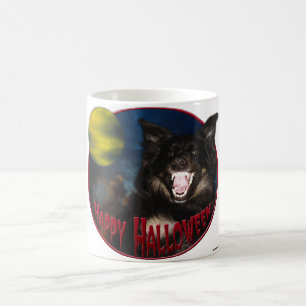 Taza De Café Feliz Halloween Lobo Espantoso