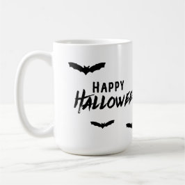 Taza De Café Feliz Halloween Spooky Haunted Bats
