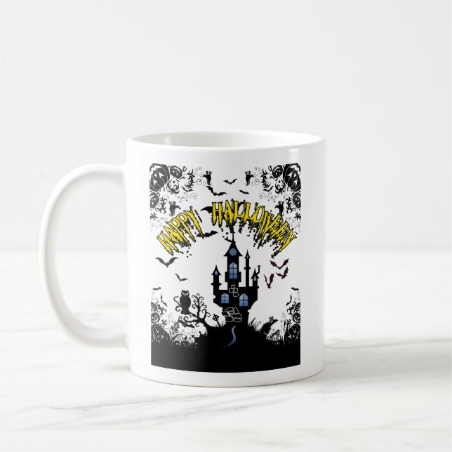 Taza De Café Feliz Halloween.w (Izquierda)