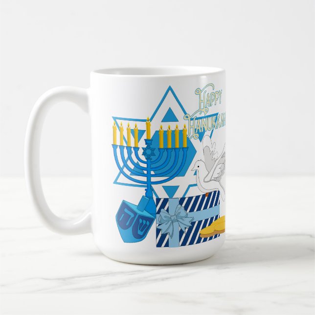 Taza De Café Feliz Hanukkah (Izquierda)