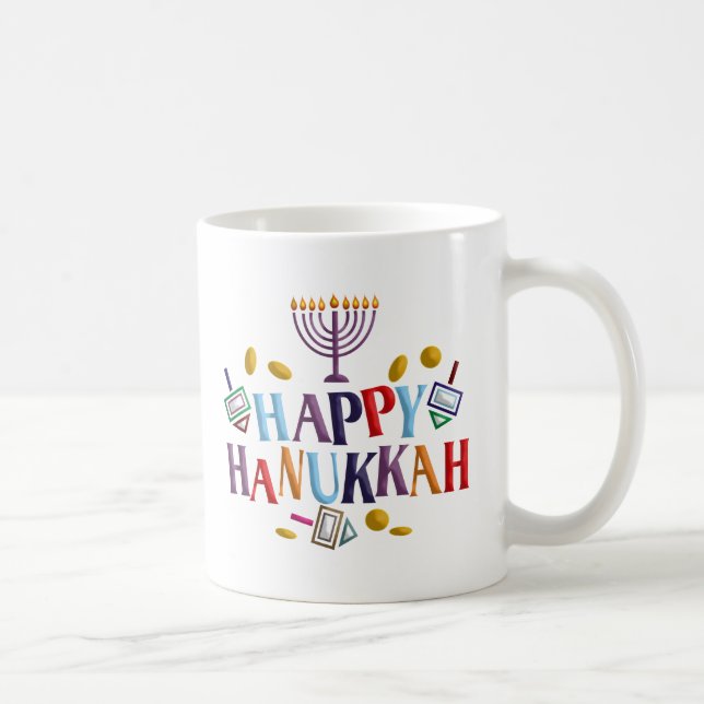 Taza De Café Feliz Hanukkah (Derecha)
