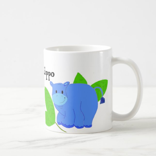 Taza De Café Feliz Hipopótamo (Derecha)