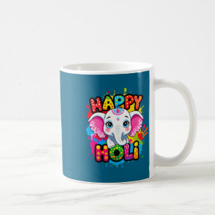 Taza De Café Feliz holi niños niños niña india hindú colo