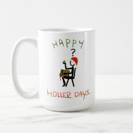 Taza De Café Feliz Hollerdays 6 - regalo de Navidades aguacate.