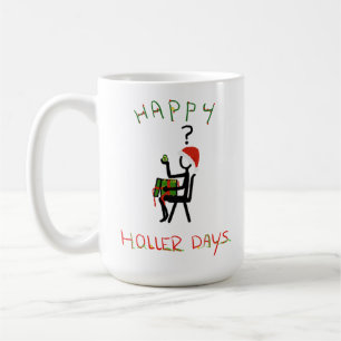 Taza De Café Feliz Hollerdays 6 - regalo de Navidades aguacate.