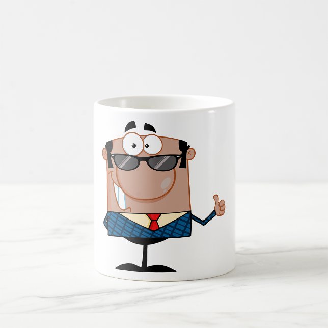 Taza De Café Feliz hombre de negocios (Subido por el creador)