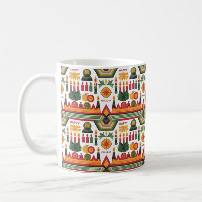 Taza De Café Feliz idea de regalo de Kwanzaa (Izquierda)