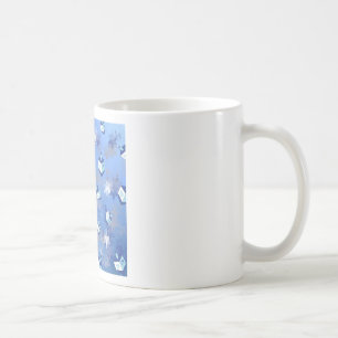 Taza De Café Feliz Janucá Estrella Fugaz y Dreidels