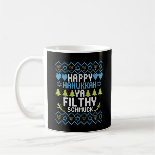 Taza De Café Feliz Janucá Ya Suciedad Schmuck Jersey Judío