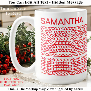 Taza De Café Feliz Kissmyass Nombre Personalizado 160R Mensaje