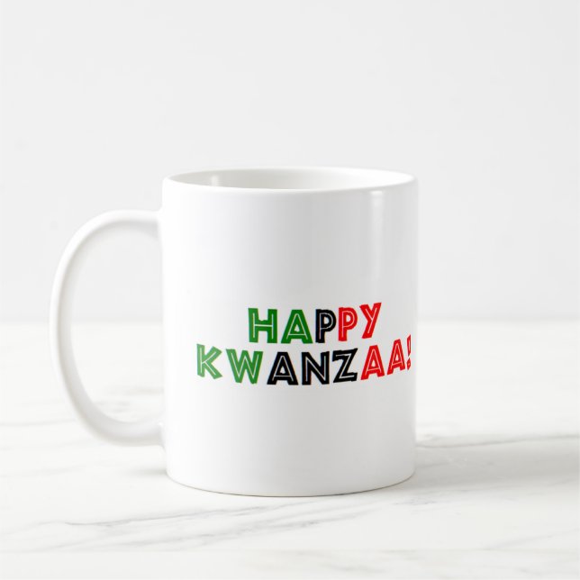 Taza De Café feliz kwanzaa (Izquierda)