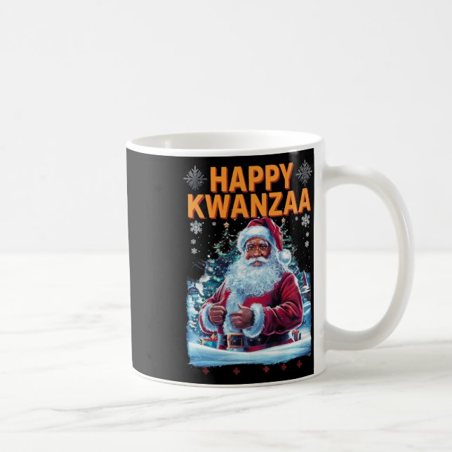 Taza De Café Feliz Kwanzaa Feliz Navidad African American Hoi (Derecha)
