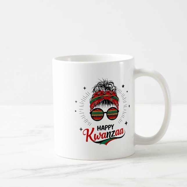 Taza De Café Feliz Kwanzaa Siete Principios De Kwanzaa Messy Bu (Derecha)