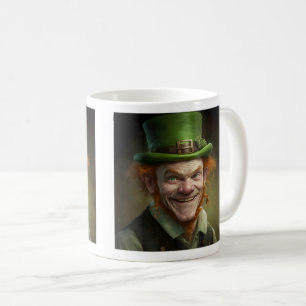 Taza De Café Feliz Leprechaun Classic Mug, 11 oz