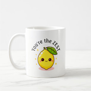 Taza De Café Feliz Limón Eres El Zumo Personalizado