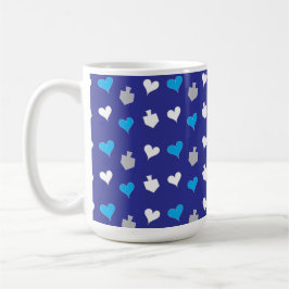 Taza De Café Feliz MASCOTAS Chanukah/Hanukkah Mug Azul