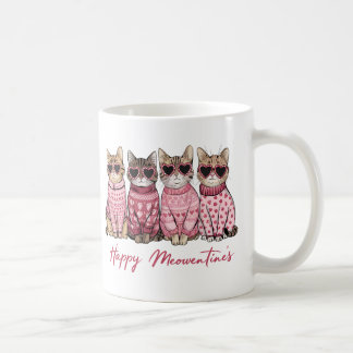 Taza De Café Feliz Meowtines
