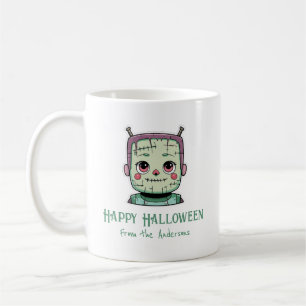 Taza De Café Feliz Monstruo de Halloween