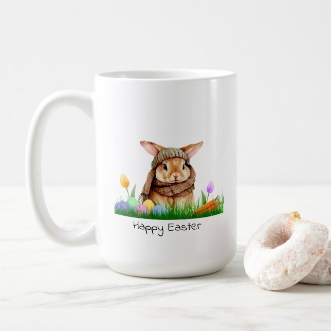 Taza De Café Feliz Mug de Pascua (Con donut)
