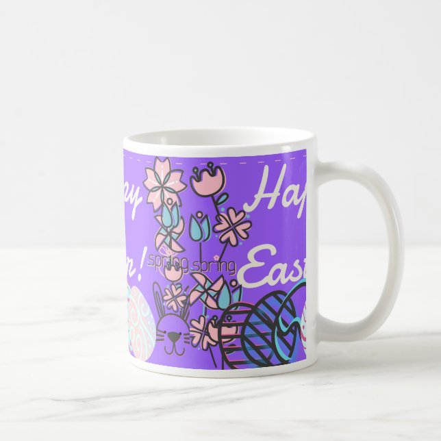 Taza De Café Feliz Mug de Pascua (Derecha)