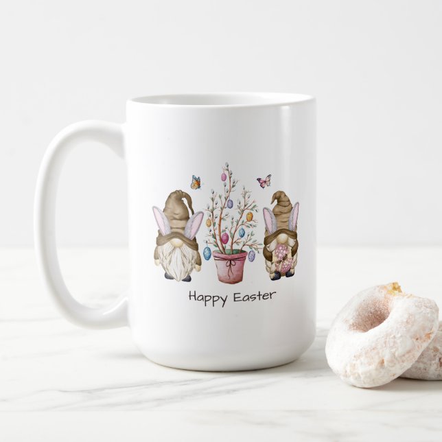 Taza De Café Feliz Mug de Pascua (Con donut)