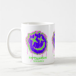 Taza De Café Feliz Nación Toxificada Mug - Audaz Declaración Di
