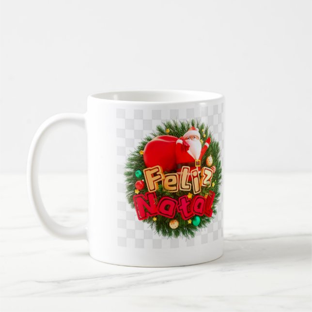 Taza De Café feliz natal (Izquierda)